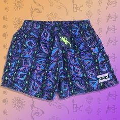 Multiple Colors and Patterns for Multiplied Stoke Hand Drawn OG 90s Pattern Perfect for the Beach, Hot Tub, Festival, Wake Park, Hiking etc.... 100% Nylon 100% Fun Mesh Liner Board Shorts/Trunks, Great for the water Casual Nylon Swimwear With Elastic Waistband, Sporty Graphic Print Summer Bottoms, Sporty Graphic Print Bottoms For Summer, Casual Nylon Bottoms For Beach Season, Casual Nylon Swimming Bottoms, Casual Purple Swimwear For Beach Season, Casual Printed Swimwear For Sports, Casual Printed Sports Swimwear, Casual Nylon Swimwear With Relaxed Fit