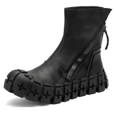 Introducing the latest style of boot to hit the streets: Cyberpunk Tech Wear Boots. These autumn-inspired thick soled ankle boots are made from genuine leather and feature a Chelsea boot design with a street motorcycle boot platform. Luxurious and eye-catching, these boots are perfect for making a statement this season. So don't wait any longer, order your pair of Cyberpunk Tech Wear Boots today ! Cyberpunk Tech, Motorcycle Boot, Tech Wear, Boot Design, Street Motorcycle, Botas Chelsea, Autumn Inspired, Motorcycle Boots, Designer Boots