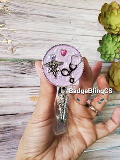 Personalized Silver Badge Reel For Gift, Customizable Silver Badge Reel Gift, Customizable Silver Badge Reel As Gift, Personalized Silver Badge Reel Gift, Personalized Silver Badge Reel As Gift, Personalized Pink Badge Holders For Gifts, Customizable Adjustable Pink Badge Reel, Adjustable Purple Badge Holders As Gift, Personalized Themed Craft Supplies For Gifts