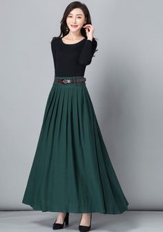 "Get dressed and out of the door in classic good looks with this pleated Long maxi skirt, crafted with soft cotton linen fabric, featuring pleated waist detail and two big pockets. DETAIL * More color available https://etsy.me/3gLwNaL * 50% linen,50% cotton * Not see through * Pleated around waist * Two pockets * Belt loops on waistband * Right Side zipper closure * Perfect for spring and summer, autumn SIZE GUIDE Size vary between Brand and Country Please get your body measurement with our Size Cotton Skirt With Accordion Pleats For Work, Full-length Solid Pleated Skirt For Work, Full Length Cotton Skirt For Work, Full Length Solid Pleated Skirt For Work, Cotton Pleated Skirt In Solid Color, Cotton Pleated Solid Color Maxi Skirt, Full-length Lined Pleated Skirt For Work, Pleated Workwear Maxi Skirt, Solid Color Cotton Pleated Maxi Skirt