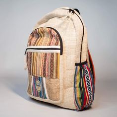 The Mayflower Backpack is made with 100% organic, sustainable and ethically sourced hemp materials. Made by local artisans in Nepal, this backpack is easy to carry, will last you a long time and is perfect for all of life's adventures. Never boring, this handcrafted backpack is designed in the USA with fun and adventure in mind. It’s extremely durable and eco-friendly so you can feel good about your purchase while looking great at the same time. With no dangerous synthetic materials like nylon Casual Backpack With Large Capacity For Outdoor Activities, Casual Beige Rectangular Backpack, Functional Adventure Backpack With Adjustable Strap, Casual Beige Travel Bag For School, Casual Shoulder Bag For Outdoor And Back To School, Casual Shoulder Bag For Back To School, Large Capacity Outdoor Bags For Back To School, Large Capacity Bags For Outdoor And Back To School, White Standard Backpack For Outdoor