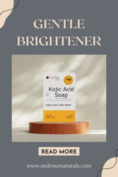 Kojic Acid Soap lightens and brightens your complexion without harshness. #kojicacid #skincare #beauty Melaleuca Alternifolia, Best Soap, Turmeric Root, Ascorbic Acid, Sunflower Oil