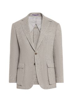 "Find RALPH LAUREN Kent Bellows Herringbone Sport Coat on Editorialist. Ralph Lauren \"Kent Bellows\" sport coat in herringbone tweed with a signature matte finish Handtailored construction with fine canvassing and a soft shoulder Notch lapels; buttonhole at left lapel Buttoned throat latch Twobutton silhouette Left chest welt pocket Two front waist flapped pockets Two interior chest pockets Genuine horn buttons Unfinished cuffs ready for custom tailoring Double vent Cashmere/linen/wool Made in Ralph Lauren Outerwear With Lapel Collar And Welt Pockets, Ralph Lauren Outerwear With Welt Pockets And Lapel Collar, Ralph Lauren Tailored Lapel Collar Outerwear, Ralph Lauren Tailored Long Sleeve Tweed Jacket, Fitted Ralph Lauren Outerwear With Welt Pockets, Ralph Lauren Tailored Sport Coat For Spring, Ralph Lauren Spring Sport Coat, Ralph Lauren Tailored Notch Lapel Outerwear, Ralph Lauren Notch Lapel Outerwear For Spring