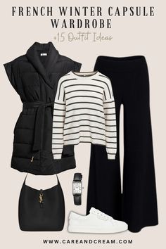 French Winter Capsule Wardrobe Essentials + 15 Outfit Ideas French Winter Style, Winter Outfits For Women, Winter Wardrobe Essentials, Parisian Chic Style, Capsule Wardrobe Essentials, College Outfit, Trendy Outfits Winter, Winter Capsule, Women Aesthetic