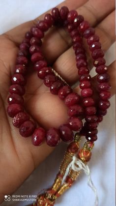 Supernatural 271 Carat Ruby Faceted Rondelle Gemstone Beads Necklace with adjustable code. Stone : Ruby Shape :- Faceted rondelle Necklace - 14 inch Size :- 6 mm to 9mm Weight :- 271 carat Polish :- Handmade color - Red makes a great gift for your loved ones. Click below to see live stock: https://www.etsy.com/au/shop/ShakugemsStore?ref=search_shop_redirect If for any reason you are not satisfied with your purchase. You can return it for a full refund within 5 days (If you want maximum or minimu Carnelian Bracelet, Gemstone Beaded Necklace, 108 Bead, Star Ruby, Emerald Stone, Drop Beads, Little Flowers, Natural Ruby, Cord Necklace