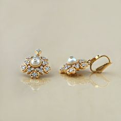 Gold(14K) : 8.50gDiamonds : (VS clarity & H-I colour) : (Brilliant cut ) : 1.01ctGemstone : Cultured Pearl White Gold Clip-on Diamond Earrings With Cubic Zirconia, Clip-on Cubic Zirconia Earrings In White Gold, White Gold Cubic Zirconia Clip-on Diamond Earrings, Anniversary Clip-on Earrings With Diamond Accents, Diamond White Cubic Zirconia Clip-on Earrings For Anniversary, Elegant Diamond Cut Crystal Earrings, Diamond White Clip-on Earrings For Formal Occasions, Classic Clip-on Cubic Zirconia Diamond Earrings, Cubic Zirconia Cluster Bridal Earrings For Formal Occasion