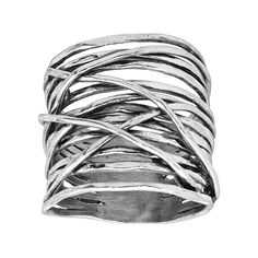 PRICES MAY VARY. This textured ring offers a sun-soaked look in a classic sterling silver setting. The overlap design makes the ring even more appealing. The wide band will draw all attention to your hand. Consider ordering one size up as the wide nature of this ring may cause it to fit snugly. The piece comes with a “.925” sterling silver quality stamp as a symbol of guaranteed product quality. Sterling silver Ring face measures 7/8 inches wide .925 sterling silver quality stamp This textured r Textured Ring, A Symbol, Silver Jewelry Rings, Gold Plated Silver, Sterling Ring, Silver Bracelets, Sterling Silver Ring, Sterling Silver Jewelry, Silver Ring