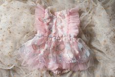 "This is a listing for a romper/dress decorated with butterflies.  Sizes: 12 m approx 16\" from shoulders to the crotch (non stretch)             Ready to ship! All used materials are new. All items are made with care in a smoke/pet free environment. I would like to invite you to Your Dream Pix LLC VIP customers group!  Please, join us for all news and updates from my shop, new products, SALES and discounts.  https://www.facebook.com/groups/550907811777869/ Thank you!" Butterfly Outfit, Cream Butterfly, Outfit Photo, First Birthday Outfit, First Birthday Outfits, Ruffle Romper, Romper Dress, Photo Prop, Birthday Outfit