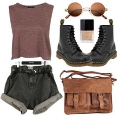 Esgo ☾ Casual Grunge Outfits, Hipster Outfits Summer, Moda Grunge, Mode Vintage, Looks Style, Mode Inspiration, Vogue Paris, Audrey Hepburn, Grunge Fashion