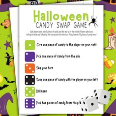 the halloween candy swap game is open and ready to play