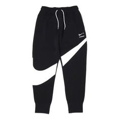 Men's Nike Large Logo Casual Knit Splicing Embroidered Sports Pants/Trousers/Joggers Autumn Black DH1024-010 (Embroidery) Nike Trousers, Nike Joggers, Sports Pants, Pants Trousers, Sport Pants, Nike Logo, Men's Nike, Nike Men, Trousers