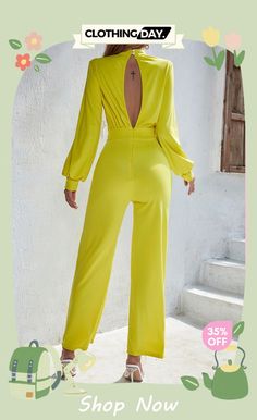 Casual Solid Color Half A Turtleneck Straight Jumpsuits(3 Colors)