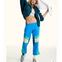 So Cool Low-Slung Sweats Are Featured In A Colorful Patchwork Design With An On-Trend Flare Fit And An Elastic Waistband. Pull-On Style Hip And Back Pockets Slightly Cropped Length Fp Movement A Destination For The Life Well-Lived, Free People Movement Offers Performance-Ready Activewear, Practice-Perfect Styles, And Beyond-The-Gym Staples. We Believe In The Power Of Community, In Supporting And Lifting Each Other, And Always #Movingtogether. Care/Import Machine Wash Cold Import Measurements For Blue Sweatpants With Elastic Waistband, Blue Fall Sweatpants With Elastic Waistband, Blue Relaxed Fit Sweatpants For Fall, Blue Stretch Sweatpants For Winter, Trendy Blue Straight Leg Sweatpants, Blue Athleisure Sweatpants For Spring, Spring Blue Athleisure Sweatpants, Blue Sporty Sweatpants For Fall, Blue Sporty Sweatpants For Spring