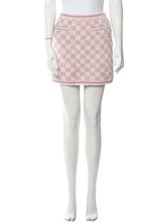 Chanel SkirtFrom the Spring 2023 Collection by Virginie ViardPinkInterlocking CC Logo, Faux Pearl Accents & Tweed PatternCrystal EmbellishmentsZip ClosureFit:Skirts by Chanel typically fit true to size. 2023 Collection, Vintage Holiday Dress, Spring 2023, Cc Logo, Designer Gifts, Chanel Shoes, Coat Pant, Handbags On Sale, Sweater Accessories