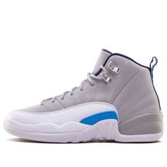 (BG) Air Jordan 12 Retro 'University Blue' 153265-007 (SNKR/High Top/Basketball) Gray Jordan Shoes For Light Sports, Gray Sporty Jordan Shoes For Light Sports, Blue High-top Basketball Sneakers, Gray Fade-resistant Basketball Shoes For Light Sports, Blue Lace-up Basketball Sneakers, Sporty Fade-resistant Jordan Shoes For Light Sports, Sporty Fade-resistant Gray Jordan Shoes, Sporty Gray Fade-resistant Basketball Shoes, Gray Fade-resistant Sporty Basketball Shoes