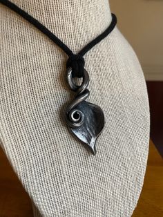 Hand forged scroll and leaf pendant / forged in fire/ each pendant is hand made and will vary some from the pendant in the listing photo, Forged Art, Forged Jewelry, Forged In Fire, Hand Forged Jewelry, Iron Jewelry, Charm Necklaces, Forged Steel, Forged Iron, Shiny Things