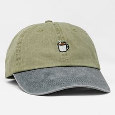 Keep Your Coffee Hot and Your Head Cool. Introducing the Coffee Dad Hat: Your new favorite way to enjoy coffee on the go.Whether you're running errands or just enjoying a chill coffee session, this Coffee Hat is the perfect accessory!Details:Embroidered "Coffee" designFeatures:100% CottonUnstructured, six-panel, low-profileBronze Metal Buckle with self-fabric slide closureSizing:Adult Unisex Sizing for both Men & WomenHat Size: 6 5/8" - 8"Sizes (US): AdjustableOne Size Fits Most Coffee On The Go, Retro Hats, Running Hats, Enjoy Coffee, Aesthetic Shoes, Coffee Design, Hat Pins, Dad Hat, The Coffee