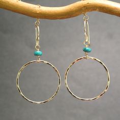 Hammered Hoops With Turquoise Stone Victorian 140 - Etsy Turquoise Wire Wrapped Round Jewelry, Turquoise Hammered Dangle Earrings, Turquoise Hammered Dangle Jewelry, Turquoise Hammered Sterling Silver Jewelry, Hammered Turquoise Sterling Silver Jewelry, Nickel-free Turquoise Circle Jewelry, Everyday Turquoise Brass Jewelry, Adjustable Hammered Turquoise Jewelry, Hammered Metal Jewelry