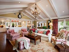 a living room filled with lots of furniture