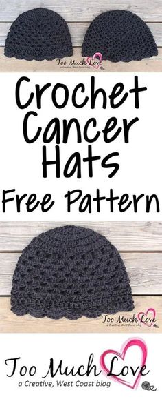 Corak Krusye, Chemo Caps Pattern, Too Much Love, Hat Patterns Free, Crochet Easy, Crochet Beanie Pattern, Cap Patterns