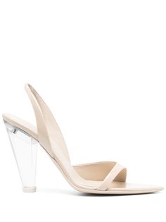 light beige calf leather open toe slingback strap branded insole high heel Sandal Heels, Slingback Sandals, Slingback Sandal, Light Beige, Women's Shoes Sandals, Calf Leather, High Heel, Patent Leather, Open Toe