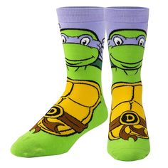 teenage mutant ninja turtle socks for men with turtles on them