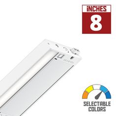 6U 8 Inch Plug In Under Cabinet LED Light, 270 Lumens, Interconnectable, Selectable CCT 27K/30K, 120V, White - Bees Lighting Bathroom Fan Light, Led Under Cabinet Lighting, Cabinet Light, Kichler Lighting, Rustic Chandelier, Modern Sconces, Kitchen Laundry, Canopy Lights, Under Cabinet Lighting