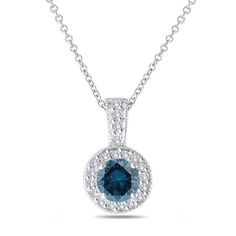 Platinum Fancy Blue Diamond Pendant Necklace 1.23 Carat Halo Pave Handmade Blue Diamond Necklace, Necklace Fancy, Natural Blue Diamond, Handmade Pendant Necklace, Halo Pendant, Gallery Design, Diamond Pendant Necklace, Blue Diamond, Handmade Pendants