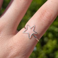 Tiny Star Sterling Silver Ring, Size 7.5 Tiny Star, Rings Statement, Sterling Silver Ring, Favorite Jewelry, Statement Rings, Silver Ring, Sterling Silver Rings, Jewelry Rings, Ring Size