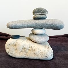 a pile of rocks stacked on top of each other