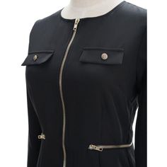 A stylish look for any occasion, this Black Zipper Dress is the perfect blend of sexy and professional. Versatile and easy to dress up or down, this dress features a sleek zipper closure and versatile styling options for any event. Be it a night out, work or office, you'll always look your best in this dress. Sizes are in Centimeters (standard UK sizes) XS: Bust: 84 Waist: 66 Hips 84 Length: 89 S: Bust: 86 Waist: 70 Hips: 88 Length: 91 M: Bust: 88 Waist: 74 Hips: 92 Length: 93 L: Bust: 92 Waist: Zipper Dress, Dress Zipper, Look Your Best, Work Office, Pant Shirt, Gold Zipper, Party Night, Blazer Coat, Bodycon Mini Dress