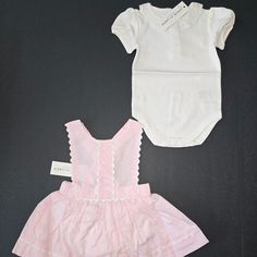 Brand New With Tags Janie And Jack Pink Jumper/Dress And Onesie. Size 3-6 Months. 100% Cotton. White Fitted Sweet Set, Sweet White Fitted Sets, Sweet White Sets With Ruffles, Cute White Dress-up Sets, Sleeveless Ruffled Sets For Playdate, Summer Dress-up Sets With Ruffles, White Sleeveless Dress-up Set, White Ruffled Sets For Dress-up, White Ruffled Sets For Dress-up Occasions