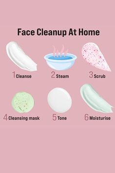 Face Cleanup At Home, Face Skin Care Routine, Skin Care Routine Order, Diy Skin Care Routine