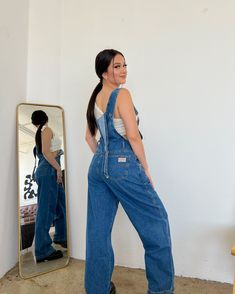 RESTOCKING IN EARLY AUGUSTPlease sign up for a restock notification below to be the first to know when these best-sellers are back! Meet your new go-to overalls for this summer. The Donna Straight-Leg Denim Overalls are your perfect 90s-inspired overalls with their oversized fit and straight-leg silhouette. Pair with your favorite little tee underneath and tote bag for the cutest casual look for every day. Denim overalls Straight-leg silhouette Traditional straps High-rise Button closures on bot Blue Denim Straight Leg Overalls, Non-stretch Denim Wide Leg Overalls, Fitted High-rise Denim Blue Overalls, Casual Non-stretch Denim Overalls, Non-stretch Medium Wash Denim Overalls, Jean Trends, 90s Inspired, Straight Leg Denim, Denim Overalls