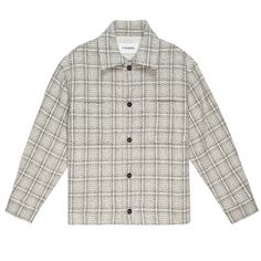 The traditional plaid button-up, upgraded. Made from a comfortable wool blend, our Flannel Overshirt Jacket can be worn layered over your favorite tee or even a lightweight sweater. Bridal Tops, Short Loungewear, Cotton Citizen, Lightweight Sweater, Pant Shirt, Outerwear Sweater, Mens Outerwear, White Plaid, Mens Swimwear