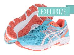 ASICS GEL-Contend™ 2 Light Blue/White/Coral - 6pm.com White Coral, Asics Gel, Error Page, 404 Error, Free Clothes, Love This, Blue White, Light Blue, Coral