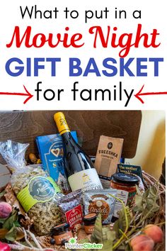 movie night gift basket for family Family Movie Night Gift Basket, Family Movie Night Gift, Popcorn Flavors, Snacks Sweet, Family Gift Baskets