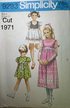 Vintage Girls Mod Dress Pattern Butterick 2192 Size 4, chest 23 Neatly cut. Pattern envelope has wear. No odours. Mod Dress Pattern, Dress Pattern Simplicity, Butterick Dress Patterns, Simplicity Patterns Dresses, Mod Dress, Art References, Vintage Girls, Dress Pattern, Beauty Book