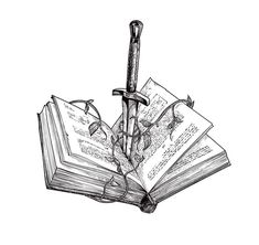 Archeology Tattoo Ideas, Medieval Drawings Sketch, Tattoo For Book Lovers, Library Tattoo, Pop Culture Tattoos, Trippy Tattoo, Culture Tattoos, Medieval Tattoo