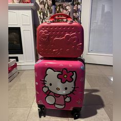 New Travel Bag Hello Kitty Luggage, Hello Kitty Bags, Hello Kitty Bag, Hello Kitty Pink, Travel Bag, Travel Bags, Hello Kitty, Bag Lady, Kitty