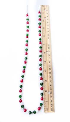 Small Bead Christmas Necklace Simple Necklaces Christmas - Etsy Christmas Jewelry With Round Spacer Beads, Christmas Jewelry With Faceted Round Beads, Christmas Jewelry With Round Faceted Beads, Elegant Christmas Beaded Necklaces, Elegant Beaded Christmas Necklaces, Holiday Colorful Beaded Jewelry, Christmas Gift Beaded Necklaces With Round Beads, Holiday Jewelry With Colorful Beads, Holiday Jewelry With Colorful Round Beads