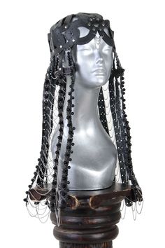 This headpiece is inspired by the female hats of the old Mongolian Ordo tribe. The married woman, and especially the mother of the male children, was very appreciative and wealthy. While the husbands were hunting, fighting and property enlargement, Ordo's wife was the head of the house as the chief administrator of the entire property. They wore luxurious caps of felt or leather with a plenty of corals and turquoise sewn on it. A lot of silver parts and swabs on the front and back were sewn on l Bohemian Costume Hat With Structured Crown For Festivals, Adjustable Teardrop Crown Headpiece For Festivals, Ceremonial Headpiece With Tall Crown, Adjustable Tall Crown Headpiece For Ceremonial Occasions, Unique Tall Crown Headpiece For Festival, Unique Festival Headpiece With Tall Crown, Adjustable Tall Crown Headpieces For Festivals, Traditional Tall Crown Festival Headpieces, Traditional Tall Crown Headpiece For Festivals