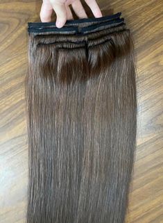 🍀 Item specific - Made to order dispatch in 2 to 10 days. Lavia, clip-in hair chestnut brown extensions real human hair. - Length:  18, 20, 22, 24, 26 inches -  45, 50, 55, 60, 65 cm - Texture: Straight - Hair Type: Remy Hair 100 % real human hair - Customization: Available (please contact us for more details) - Application types: premium invisible hand-sewed clip-in extensions or standard handmade.  - Weight:  ❤️100gram (3 clips - half of the set) ❤️200gram (6 clips to 9 clips - full set) Please let us know your selected clip options.  🍀 Application types ❤️Standard options: - 3 clips will include 2 small invisible plus one back clip in standard. - 6 to 9 clips will include front clips in invisible and back clips in standard. ❤️Invisible options: - Invisible clips are applied for all cl Hair Chestnut Brown, Brown Extensions, Chestnut Brown Hair, Brown Hair Extensions, Invisible Hand, Real Human Hair Extensions, Fuller Hair, Clip In Extensions, Hair Detangler