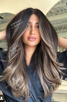 Brunette Tones, Balayage Styles, Baylage Hair, Balayage Blond, Ash Blonde Balayage, Hair Color Formulas, Brunette Balayage