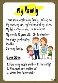 a family poem with an image of two people holding hands and the words,'my family