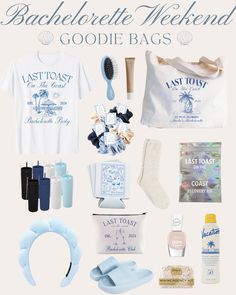 the back to school weekend goodie bag is packed with items from last toast and beach house