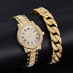 Luxury Inlaid Diamond Watche Watch Women Gold WristWatche Bracelet Jewelry Brand Name: Genuine-GemstoneMovement: QuartzClasp Type: Hidden ClaspCase Material: Stainless SteelStyle: Fashion & CasualBand Width: 14mmCase Shape: RoundCase Thickness: 10mmDial Window Material Type: GlassBand Length: 23cmBand Material Type: Stainless SteelDial Diameter: 32mm Gold Diamond Watches, Rhinestone Watches, Gold Watches Women, Bracelet Watches Women, Crystal Watches, Luxury Diamonds, Women Watches, Women's Watches, Women Diamond