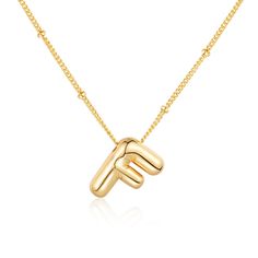 PRICES MAY VARY. Bubble Alphabet Pendant -- You can choose letters related to your name, family and friends. This is a meaningful gift for your loved one,wearing an initial necklace is a classic way to make a statement ! Letter Necklace Size -- Balloon Initial Necklace is 17"+2" adjustable chain, adjustable chain help you find a comfortable length. 18K Gold Plated Necklaces -- 18K Gold Plated to ensure a long lasting finish. That is Nickel-Free, Lead-Free, Safe to wear on your daily life. Perfec Gold Charm Necklaces With Letter Beads For Mother's Day, Yellow Gold Letter Necklace For Mother's Day, Gold Necklace With Letter Beads For Birthday, Balloon Necklace, Bubble Letters, Letter Pendants, Delicate Jewelry, Letter Necklace, Girls Jewelry