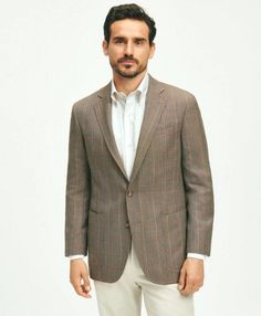 Crafted from wool spun in Italy's finest mill, this Traditional Fit wool sport coat brings collegiate style and modern sophistication to every look. Its relaxed 2-button silhouette features front patch pockets and a soft shoulder for the best fit and feel. Tailored Semi-formal Sport Coat For Fall, Wool Suits With Single Button For Fall, Semi-formal Notch Lapel Tweed Jacket For Fall, Brown Sport Coat With Welt Pockets For Spring, Tailored Fall Sport Coat For Semi-formal Occasions, Elegant Notch Lapel Sport Coat For Fall, Elegant Fall Sport Coat With Notch Lapel, Brown Spring Sport Coat With Welt Pockets, Spring Brown Sport Coat With Welt Pockets