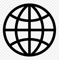 a black and white globe on a transparent background